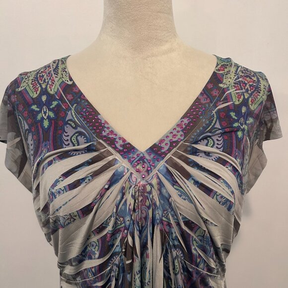 One World Purple Multicolor Top - Picture 3 of 4